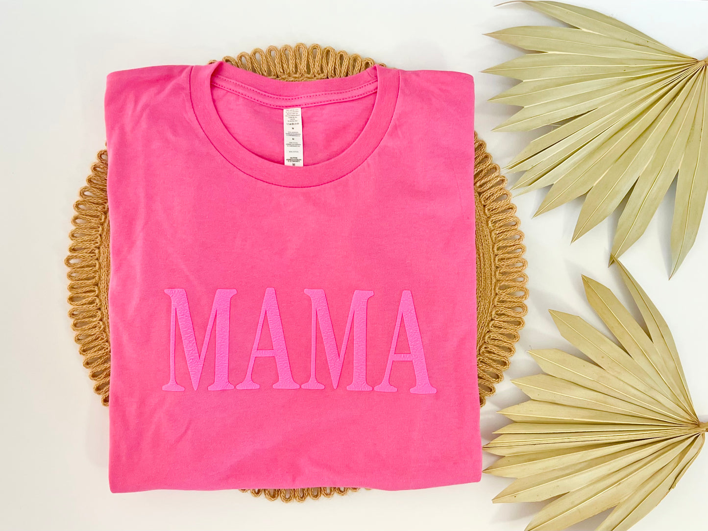 Pink Mama T-shirt- Pink on Pink